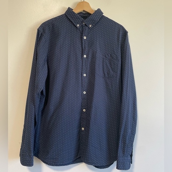 George Men's Long  Sleeve Poplin Button-Up Shirt - Picture 2 of 7
